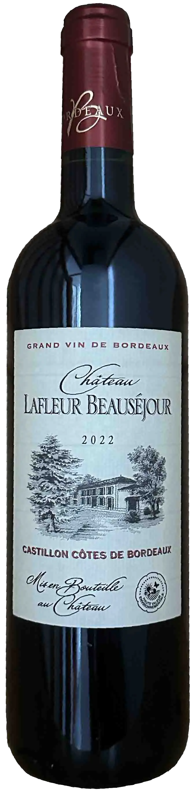 Ch LAFLEUR-BEAUSEJOUR 2022 AOP Castillon Cotes de Bordeaux Rouge 75 cl ct6 CRD Médaille Or Paris